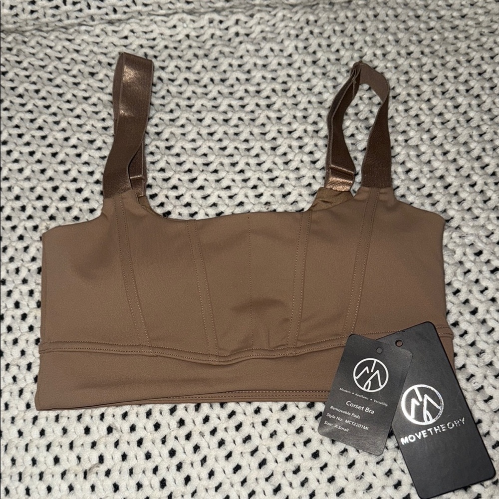 NWT MOVETHEORY Corset sports bra